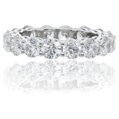 Diana M. 6.61 Ct Diamond Eternity Band in 18 Kt White Gold