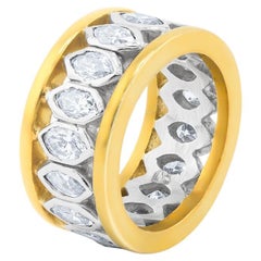 Diana M 2,00 Ct Art Deco Diamond Bezel Set Band