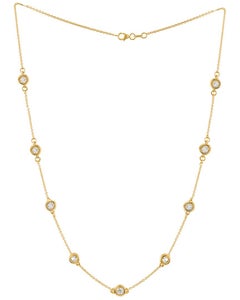 Diana M. 2.75cts Diamond Fashion Necklacein 14kt Yellow Gold
