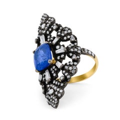 Diana M 3.25 ct Sapphire Art Deco Ring