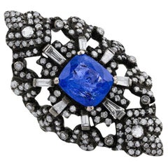 Diana M 3.25 ct Sapphire Art Deco Ring