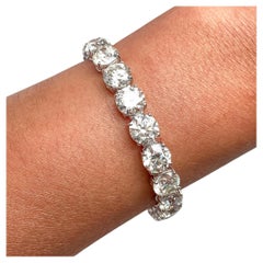 Diana M.  34.60 cts GIA Certified Diamond Tennis Bracelet, 18k 1.50CT each stone