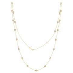 Diana M. 4.45  Diamonds By The Yard Carat of White Round Diamonds Necklace