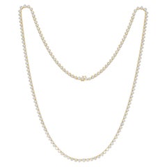 48,65 Karat lange Diamant-Tennis-Halskette von Diana M.