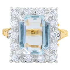 Diana M 6.00 Ct Aquamarine Art Deco Diamond Ring Diana M 6.00 Ct Aquamarine Art Deco Diamond Ring