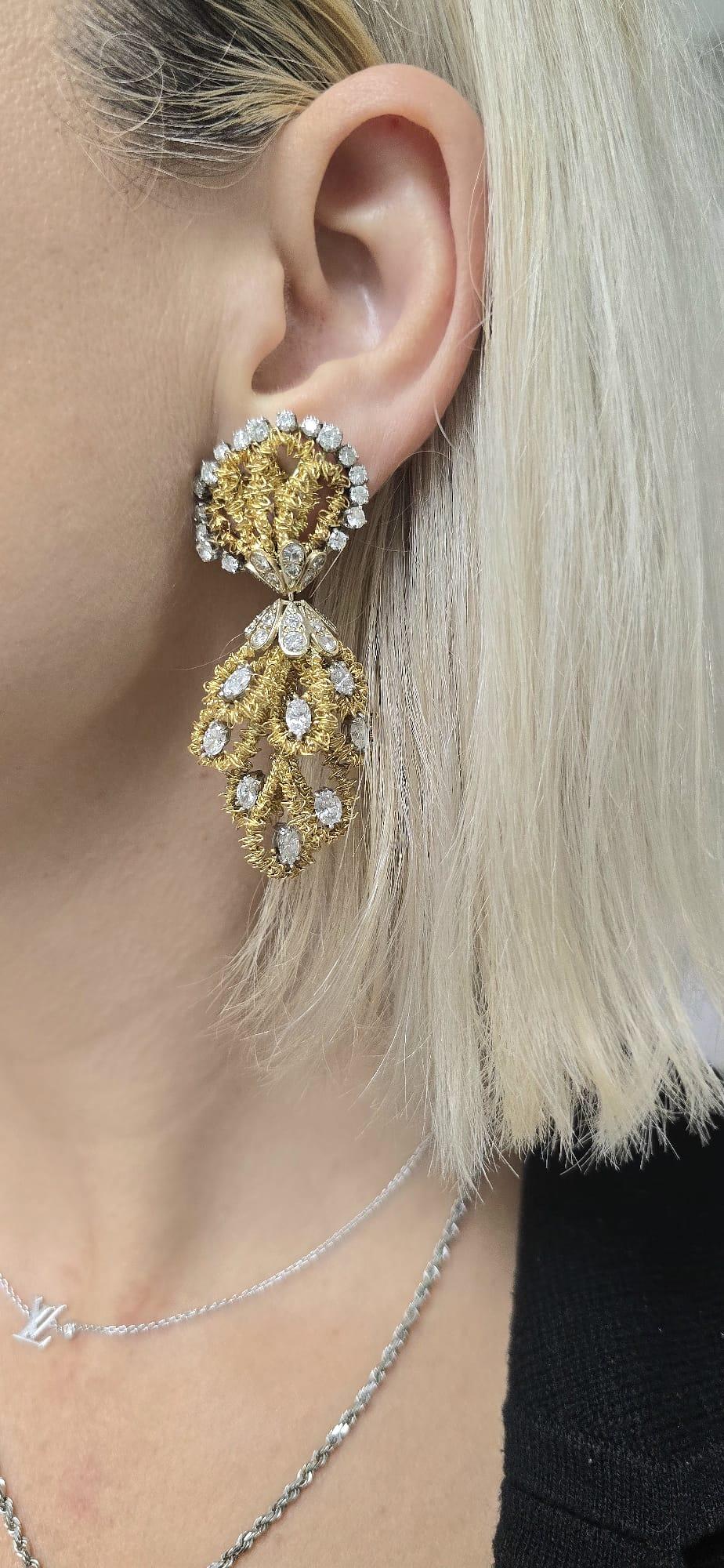 Diana M 6,50 Ct Orecchini pendenti in stile Art Deco In condizioni Nuovo in vendita a New York, NY