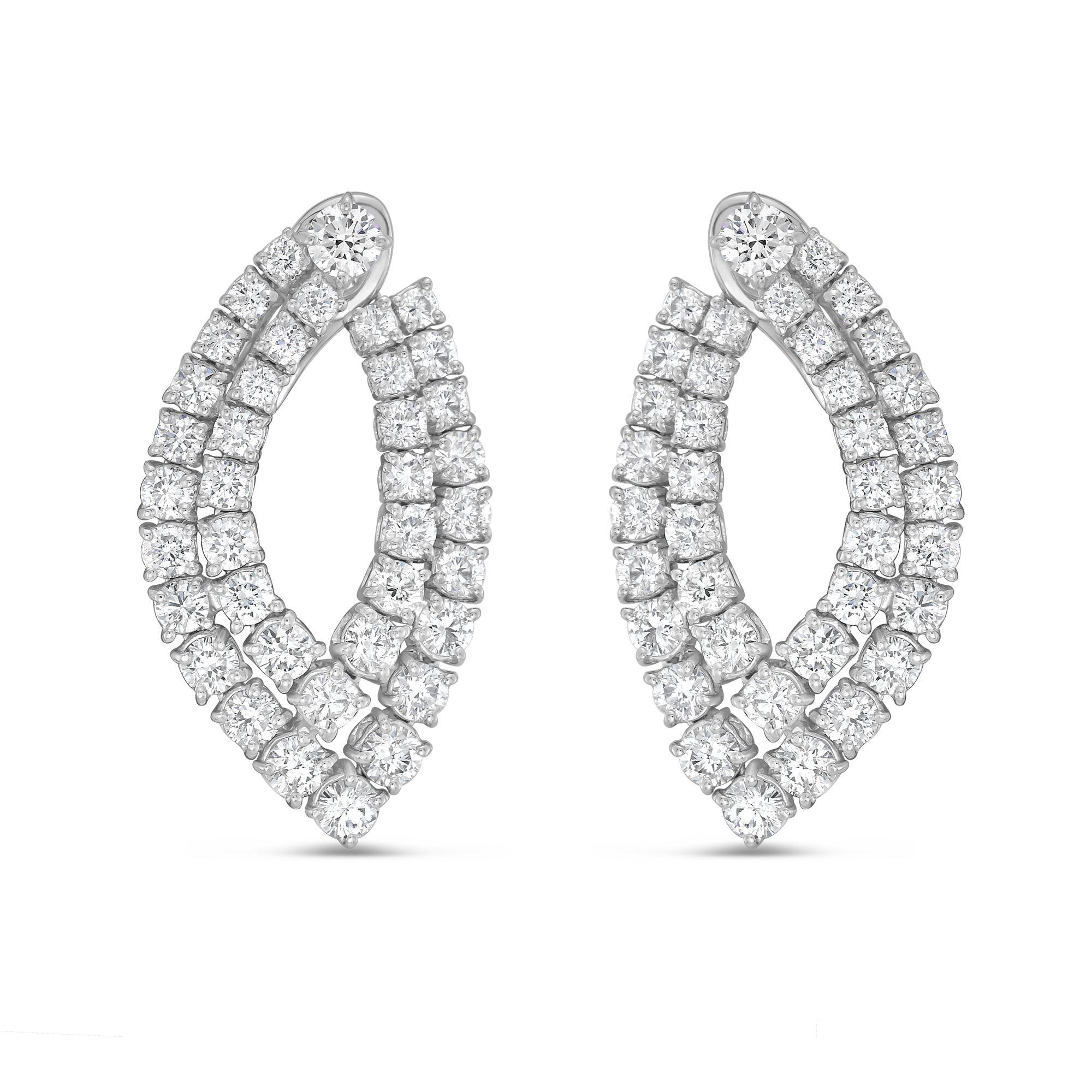 Moderno Orecchini di moda con diamanti Diana M 7,60 carati in vendita