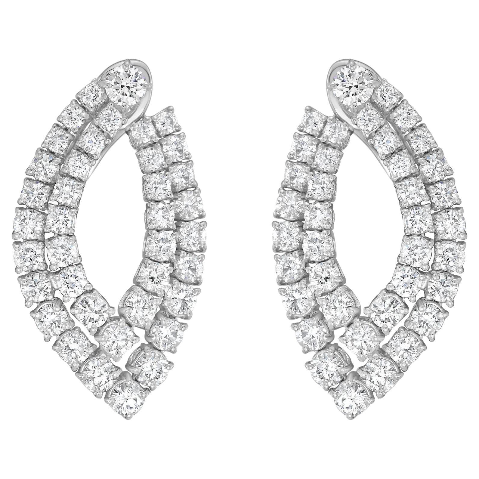 Orecchini di moda con diamanti Diana M 7,60 carati