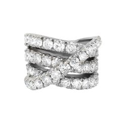 Diana M. 8.10 CT. Diamond Ring. 18K White Gold