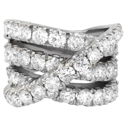 Diana M. 8.10 CT. Diamond Ring. 18K White Gold