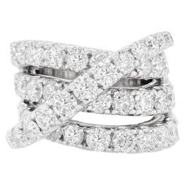 Diana M. 8.50 CT. Diamond Ring. 18K White Gold