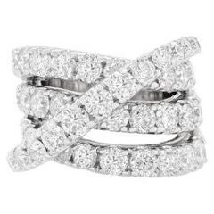 Diana M. 8.50 CT. Diamond Ring. 18K White Gold