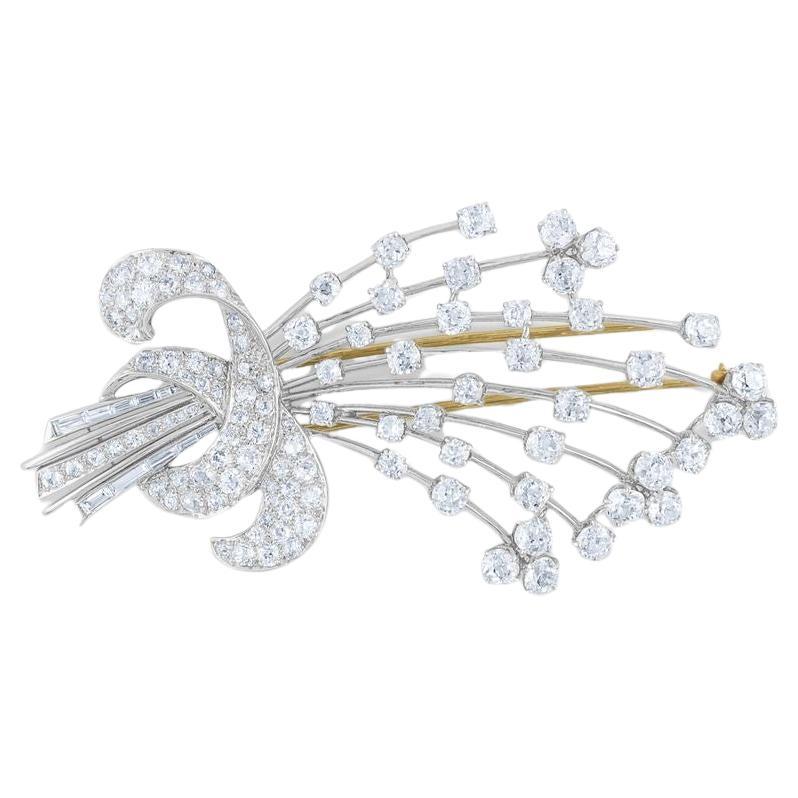 Diana M 9.00 Ct Diamond Art Deco Brooch