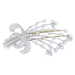 Diana M 9.00 Ct Diamond Art Deco Brooch