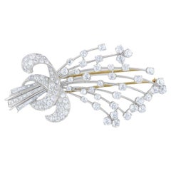 Diana M 9.00 Ct Diamond Art Deco Broche