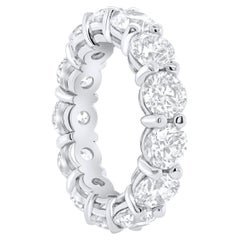 Diana M. All The Way Around 4,55 Ct Diamond Eternity Band IN 18Kt White Gold