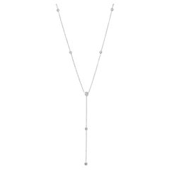 Diana M. Custing 14K White Gold Diamond Necklace