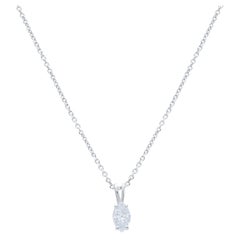 Diana M. Custom 0.55 Cts. Marquise Diamond Pendant 14K White Gold