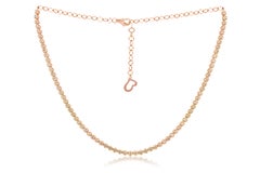Diana M. Custom 1.03 Cts. Diamond Choker Necklace 14K Rose Gold