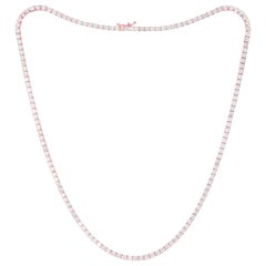 Diana M. Collier tennis droit personnalisé en or rose 14 carats et diamants 11,75 carats