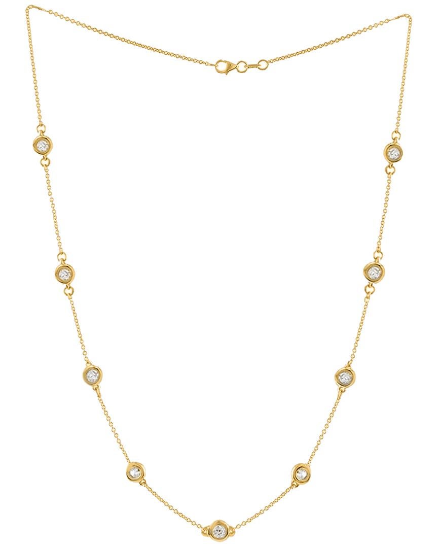 Diana M. Custom  1.40 Cts. Diamonds-By-The-Yard Necklace 14K Yellow Gold In New Condition For Sale In New York, NY