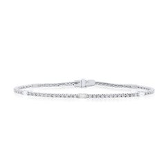 Diana M. 14kt Weißgold Sonderanfertigung, 2 Karat  Diamantarmband