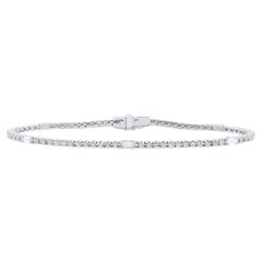 Diana M. 14kt white gold custom 2 cts  diamond bracelet 
