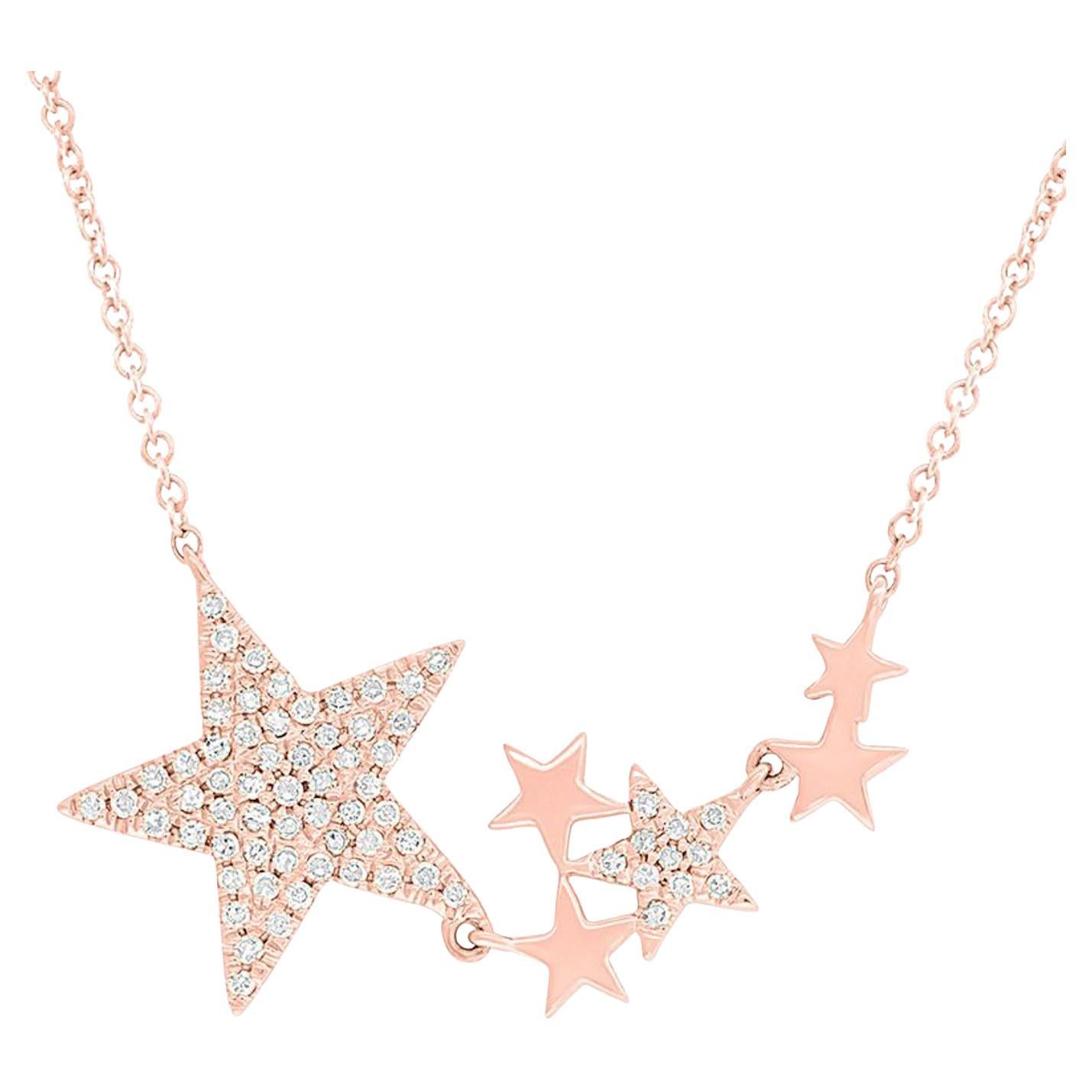 A&M. I. Custom  Pendentif en or rose 14K avec diamant