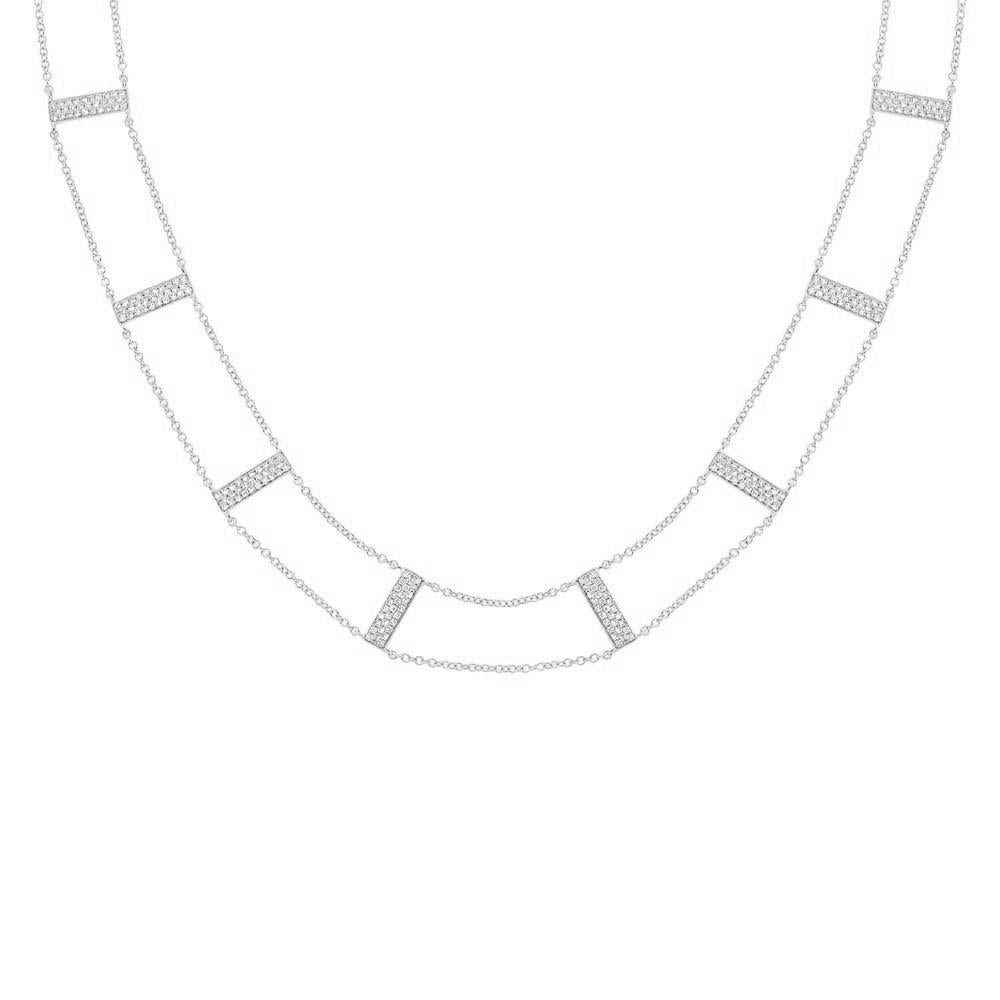 Diana M. Custom in oro bianco 14K 0,71 carati. Collana girocollo con diamanti In condizioni Nuovo in vendita a New York, NY