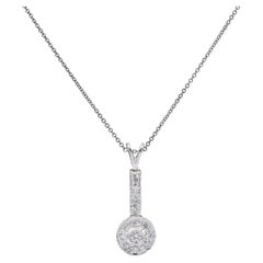 Diana M. Custom 14K White Gold Diamond Pendant
