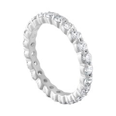 Diana M. Custom 1.50 Cts. Diamond Eternity Band Ring 18K White Gold
