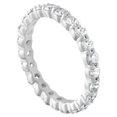 Diana M. Custom 1.50 Cts. Diamond Eternity Band Ring 18K White Gold