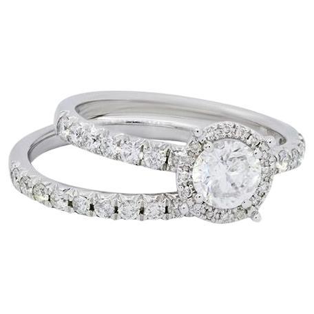 Diana M. Custom 1.50 Cts. Diamond Ring 14K White Gold