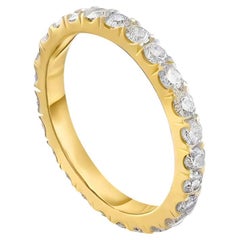 A&M. Custom 1.65 Cts. Diamant  Bague d'éternité en or jaune 14K