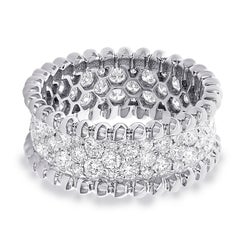 Diana M. Custom 18K White Gold 2.15 Cts. Diamond Eternity Band