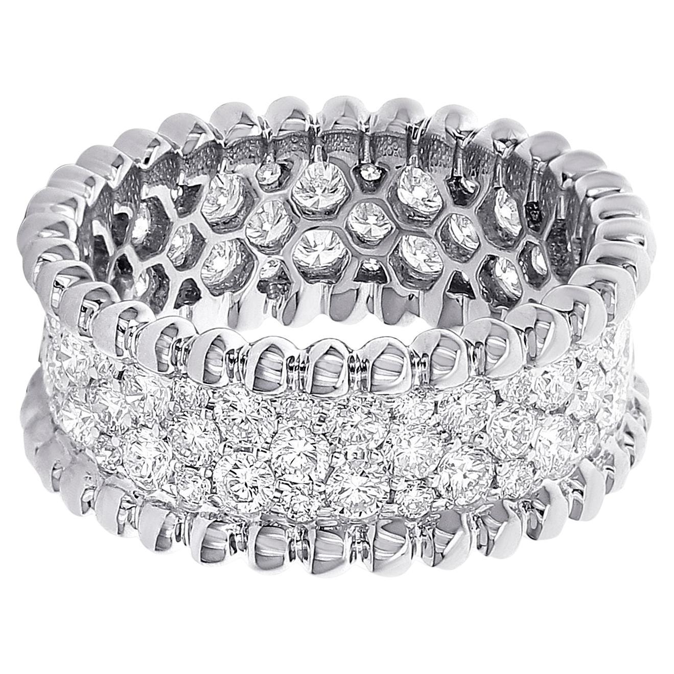 Diana M. Custom 18K White Gold 2.15 Cts. Diamond Eternity Band