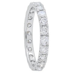 Diana M. Anillo de diamantes de oro blanco de 18 quilates personalizado