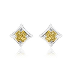 Diana M. Custom 2.00 Cts. Diamond Stud Earrings 14K White Gold