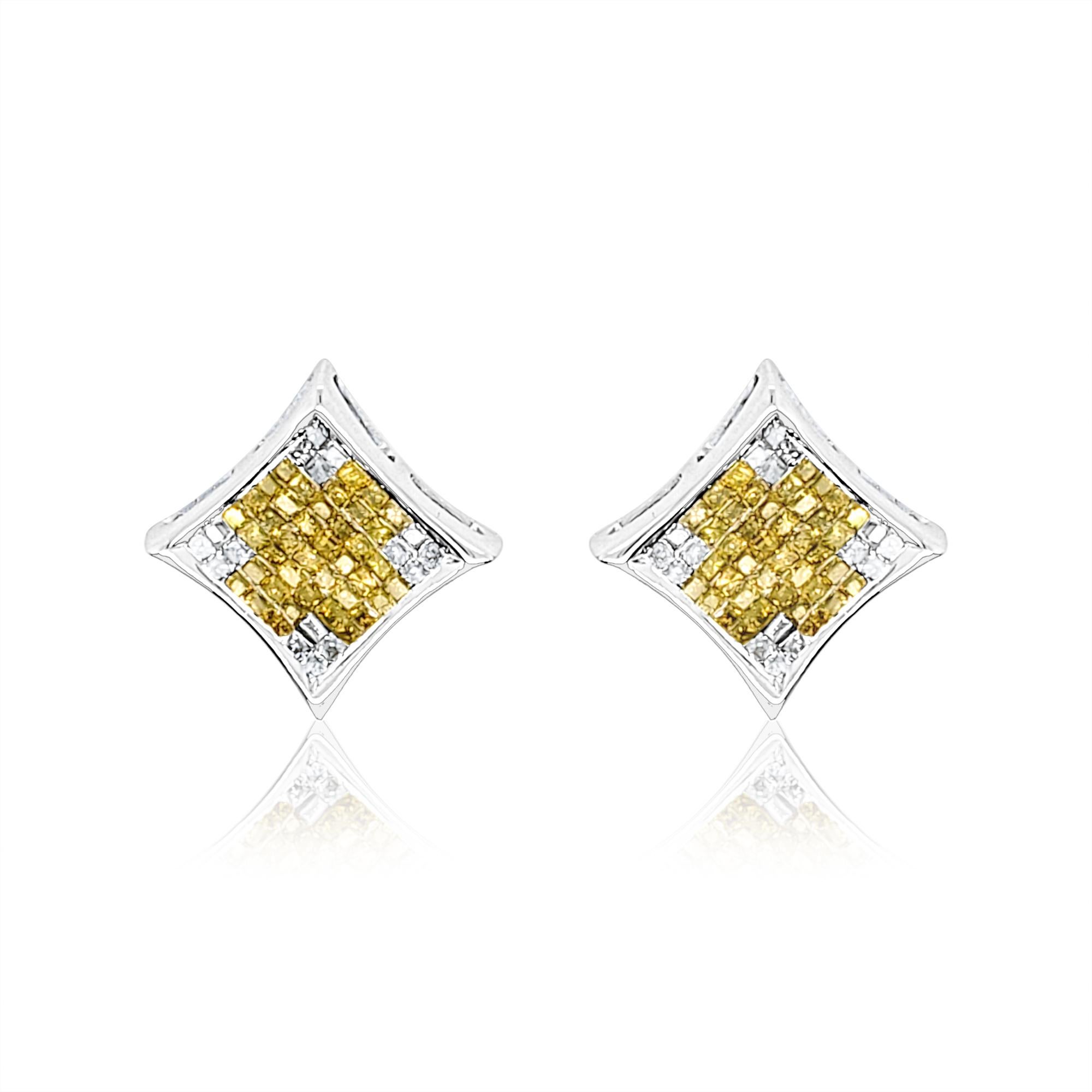 Diana M. Custom 2.00 kt. Diamant-Ohrstecker 14K Weißgold mit Diamanten