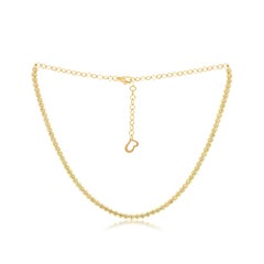Diana M. Custom 2.30 Cts. Diamond Choker Necklace 14K Yellow Gold