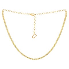 Diana M. Custom 2.30 Cts. Diamond Choker Necklace 14K Yellow Gold