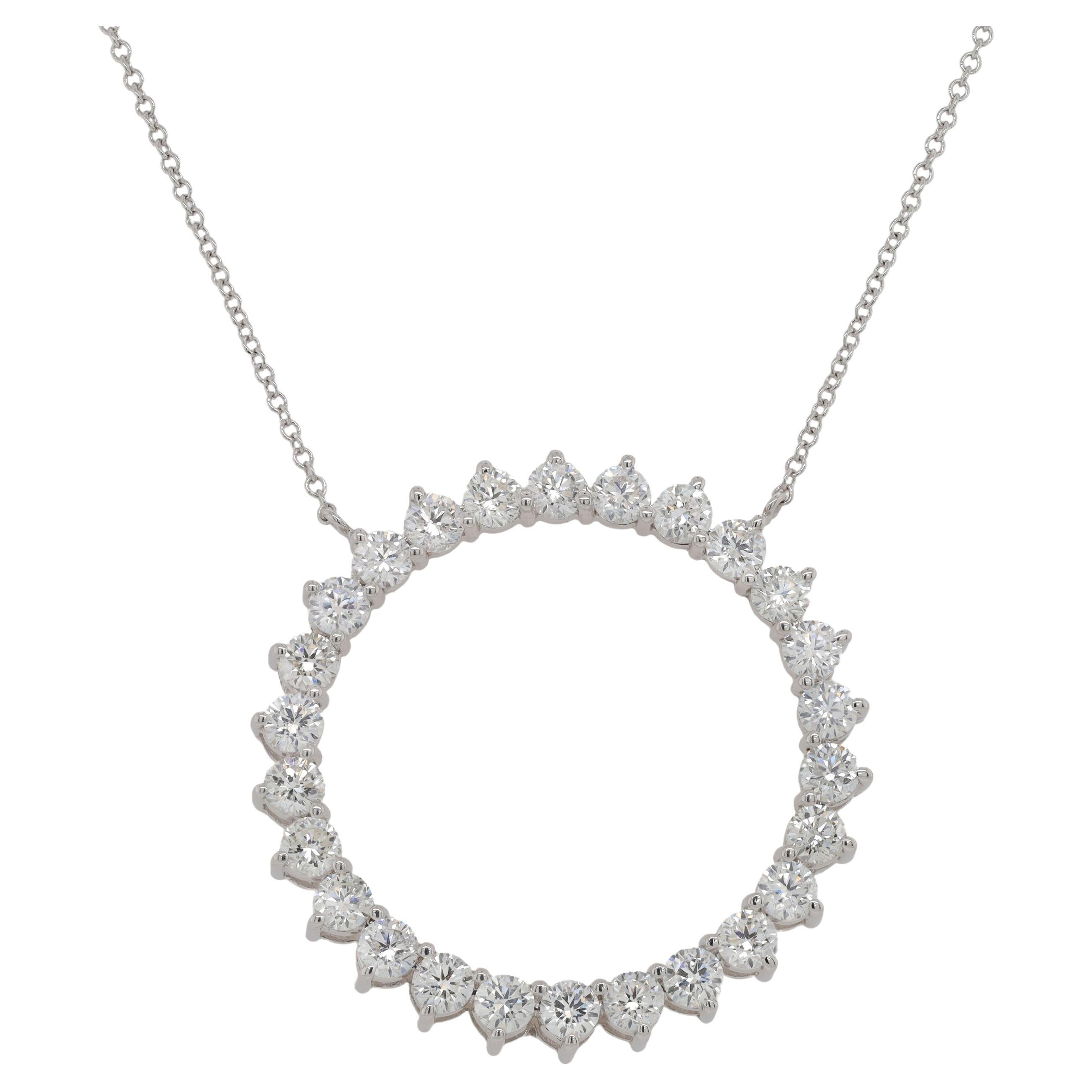 Diana M. Zoll  2,30 Karat. Diamant-Anhänger  14K Whie Gold