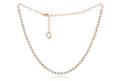 Diana M. Custom 2.65 Cts. Diamond Choker Necklace 14K Rode Gold