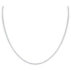 Diana M. Custom  3.10 Cts. Diamond Tennis Necklace 14K White Gold