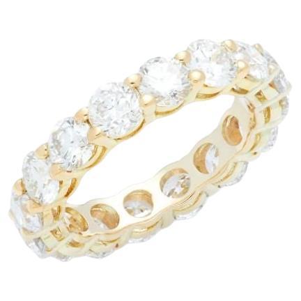 Diana M. Custom 5.00 Cts. Diamond Eternity Band Ring 18K Yellow Gold