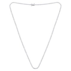 Diana M. Custom 5.50 Cts. Diamond Tennis Necklace 14K White Gold