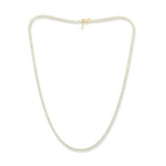 Diana M. Custom 5.60 Cts. Diamond Tennis Necklace 14K Yellow Gold