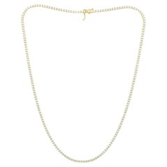 Diana M. Custom 5.60 Cts. Diamond Tennis Necklace 14K Yellow Gold