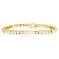 Diana M. Custom 6.40 Cts. Diamond Tennis Bracelet 14K Yellow Gold
