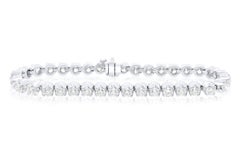 Diana M. Custom 6.60 Cts. Diamond Tennis Bracelet 14K White Gold